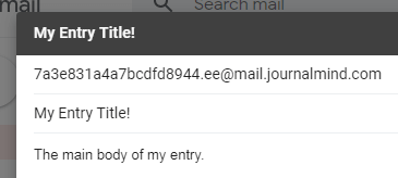An image showing how to format your email entry